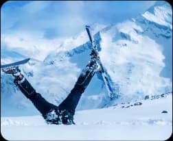 Skier in the snow